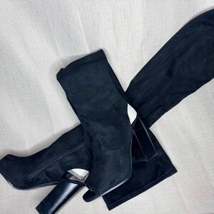 Aldo Winkler Black Thigh High Boots